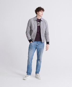 Superdry Classic Varsity Férfi Pulóver Fekete | RPNKD4081